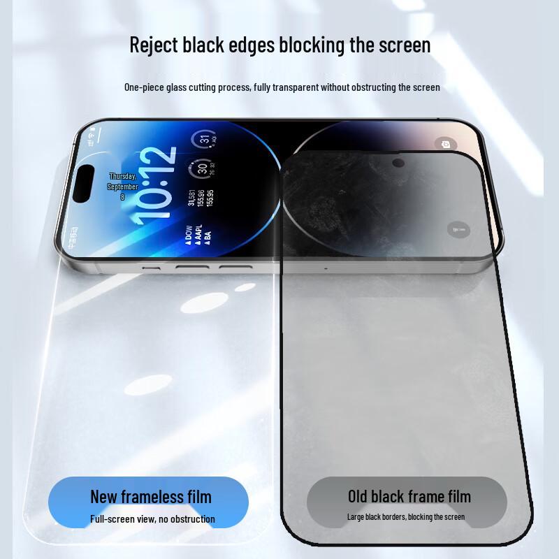 Langke iPhone 14 Pro Max Ultra-Clear Tempered Glass Screen Protector