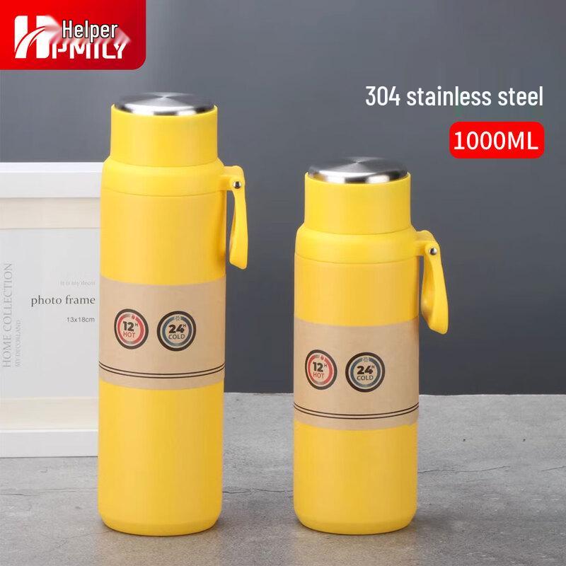 

HPMILY 304 Stainless Steel 1000ML Insulated Water Bottle