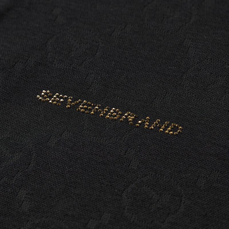 Septwolves Men's High-Elastic Knit Jacquard Short-Sleeve Shirt