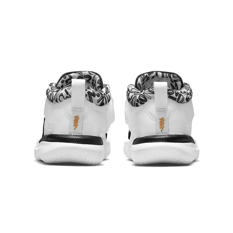 Air Jordan Zion 1 TD Gen Zion Baby Sneakers White Black Metallic-Gold DC2023-002