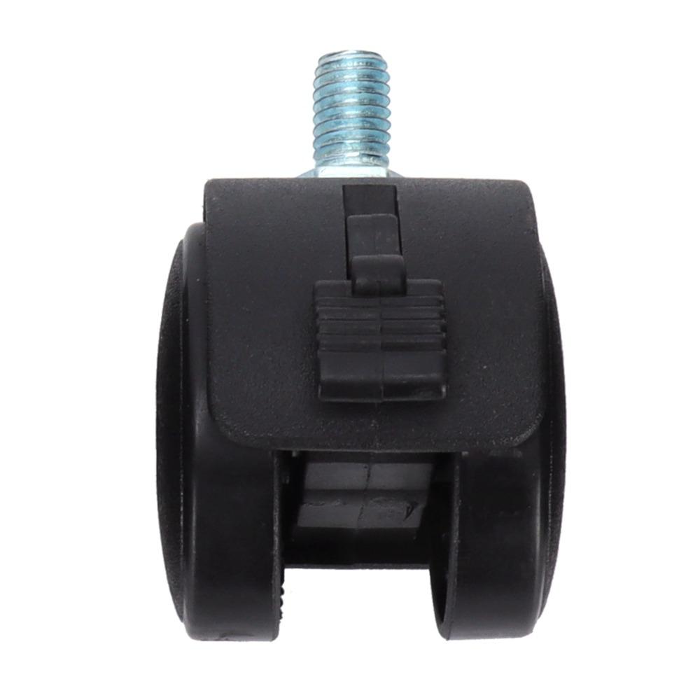4pcs Black Locking Caster Wheels With Brake Furniture Caster Wheels Swivel Caster Wheels  Furniture