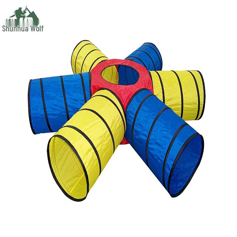 Children s 6-in-1 Soft Play Fitness Tunnel Set