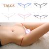 Sexy Lady Crotchless Faux Pearls String G-string Briefs Underwear Underpants Female Clothing