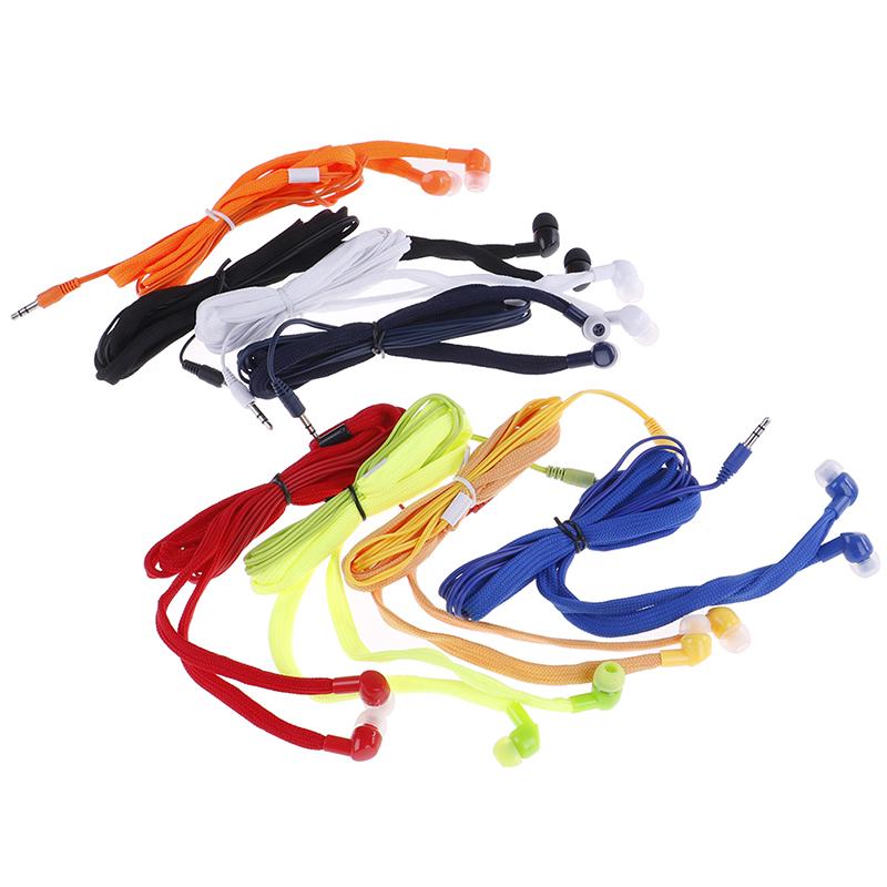 Shoelace Earphones Super Bass Headphones Stereo Earbuds Running
