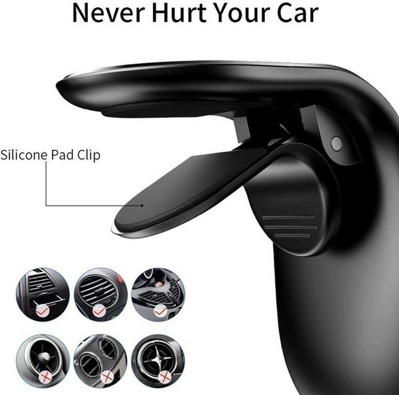 Metal Magnetic Car Phone Holder Mini Air Vent Clip Mount Magnet Mobile Stand For iPhone XS Max Xiaomi Smartphones In Car