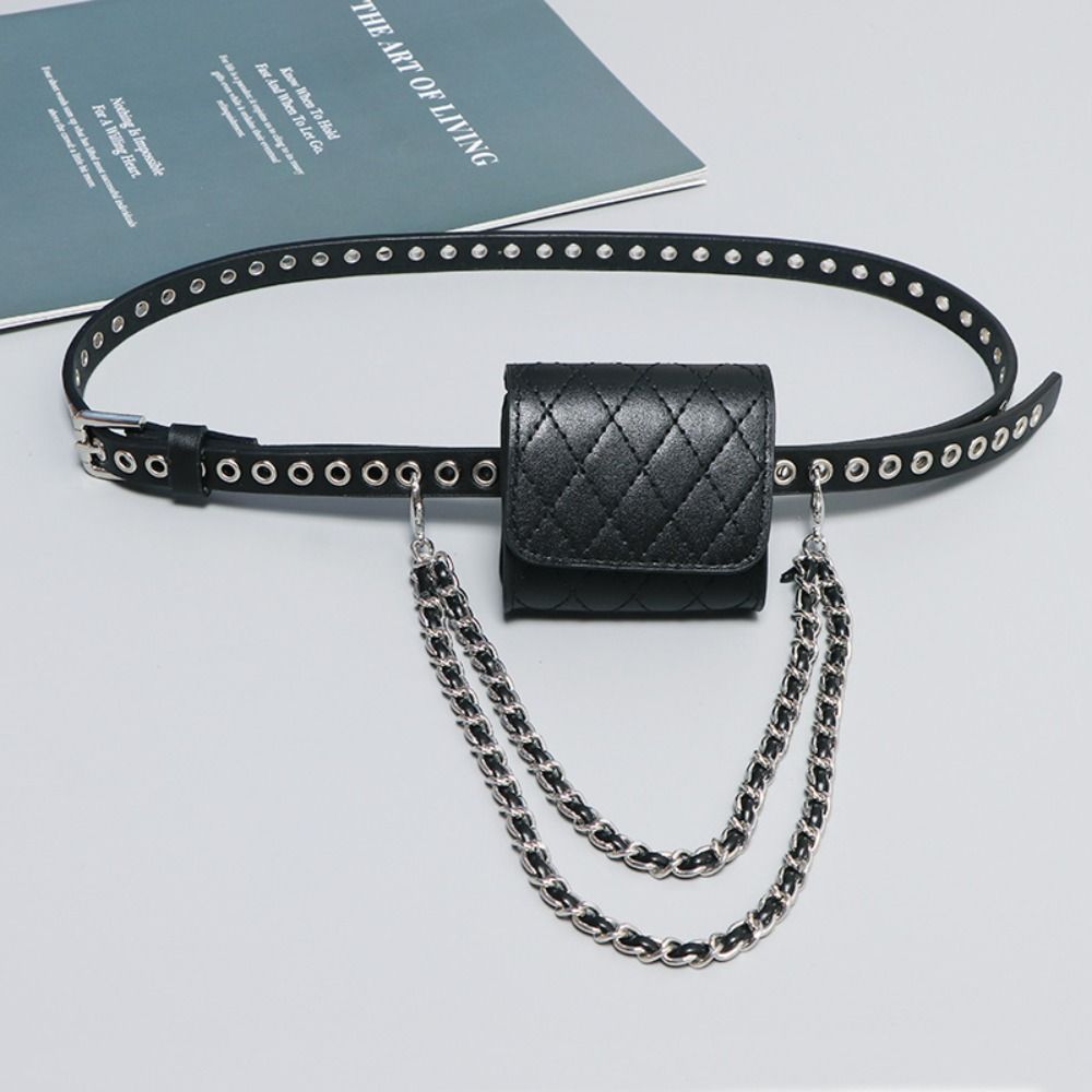 Korean Style Belt Waist Bag PU Women Belt Bag Ins Women Waist Bag  Female