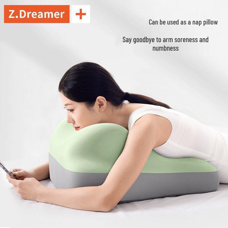 Multifunctional Bedside Pillow: Adjustable Face-Down Cushion & Backrest