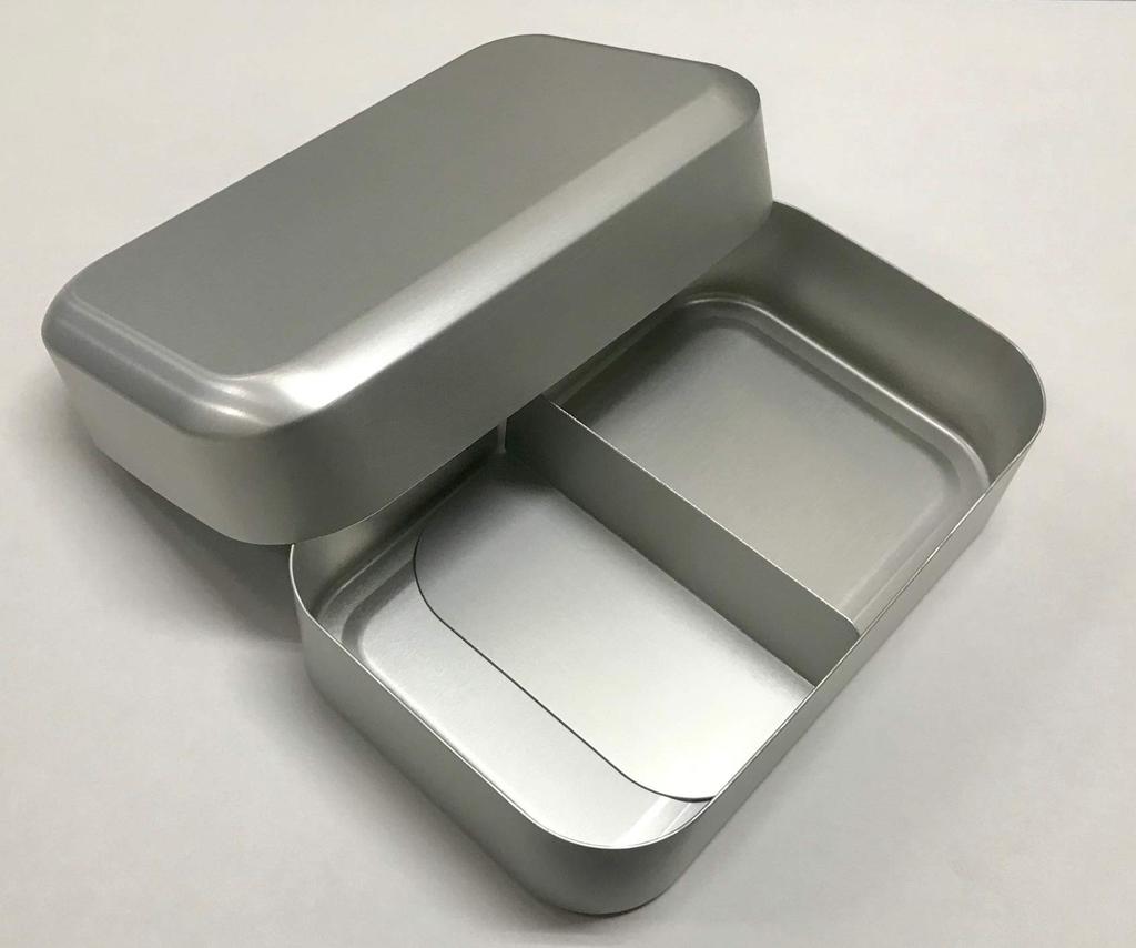 Daiichi Aluminum Lunch Box, Made In Japan, Aluminum, Rounded Corners, 400ml