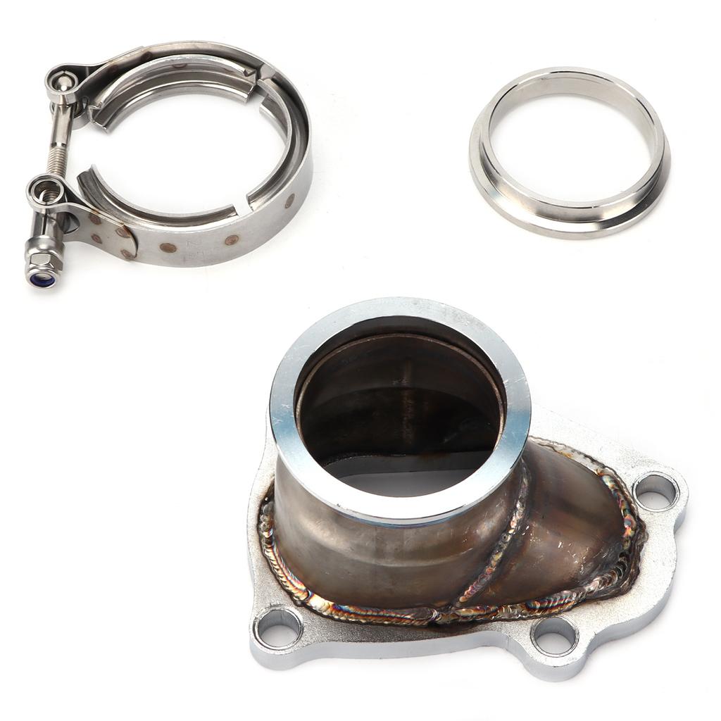 Auto 5 Schrauben Hosenrohrflansch auf 2,5 Zoll V-Band Umbauadapter Ersatz für TD04 Turbolader