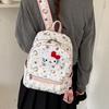 Schoolbag Girl Style Cartoon Print Backpack Female Student Cute Lace Schoolbag New High Value Lightweight Backpack