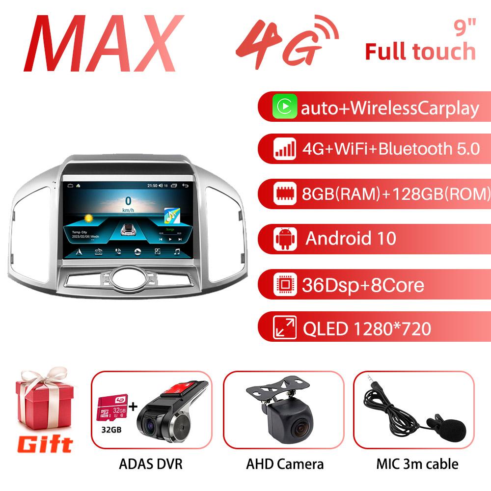 2 Din Android Car Radio for Chevrolet Captiva 2012-2017 9" Stereo Receiver GPS Bluetooth-compatible Navigation Multimedia Player