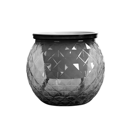 

Self Watering Flowerpot with Transparent Bottle And Water Level View Self-Absorbing Cotton Rope Planter Double-Layer Flower Pot for Indoor Plants And серый
