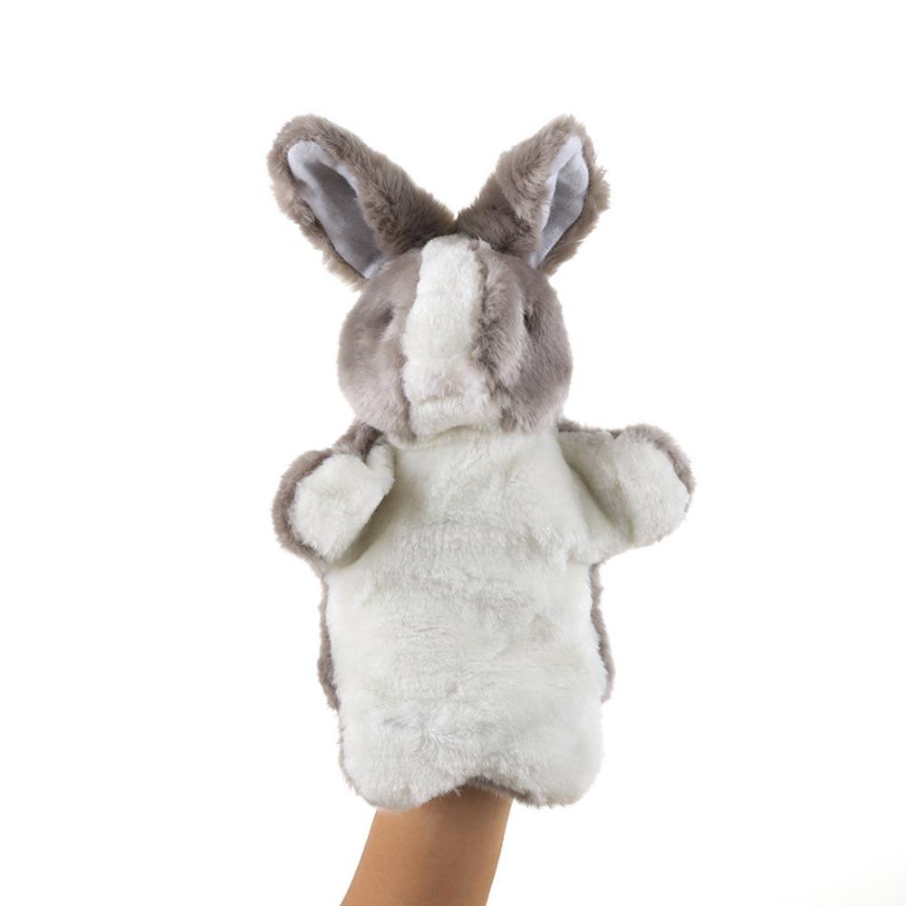 Stuffed Animal Bunny Hand Puppet Plush Rabbit  Learning Toys   Children