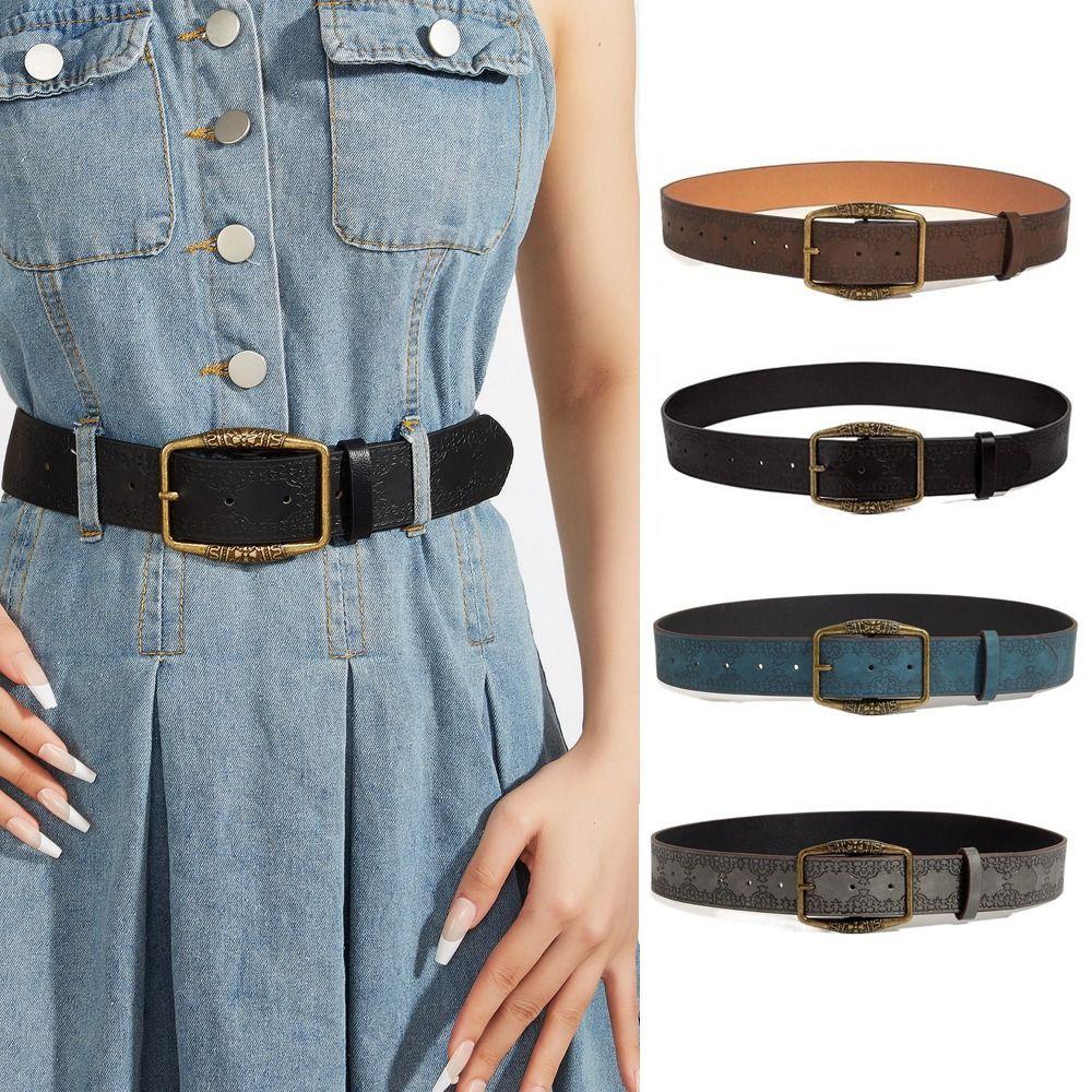 

Printed Waistband Pin Buckle Waist Strap New Belt Decor Accessories чорний