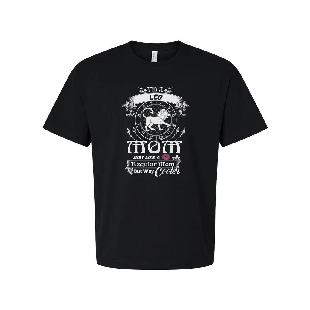 Leo Zodiac Sign T Shirt For Mom Unisex Short Sleeve Graphic Tee Just Like A Regu