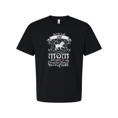 Leo Zodiac Sign T Shirt For Mom Unisex Short Sleeve Graphic Tee Just Like A Regu
