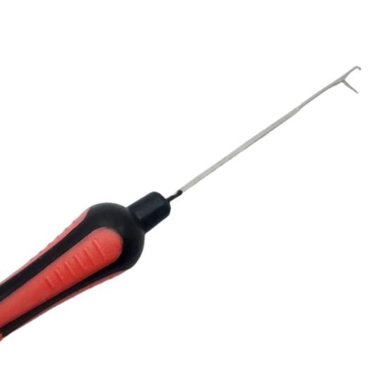 5Pcs Baiting Needles Crochet Hooks Set Non-Slip Handle Design Comfortable Grip Rigging Needles Carp Fishing Tackle Kit