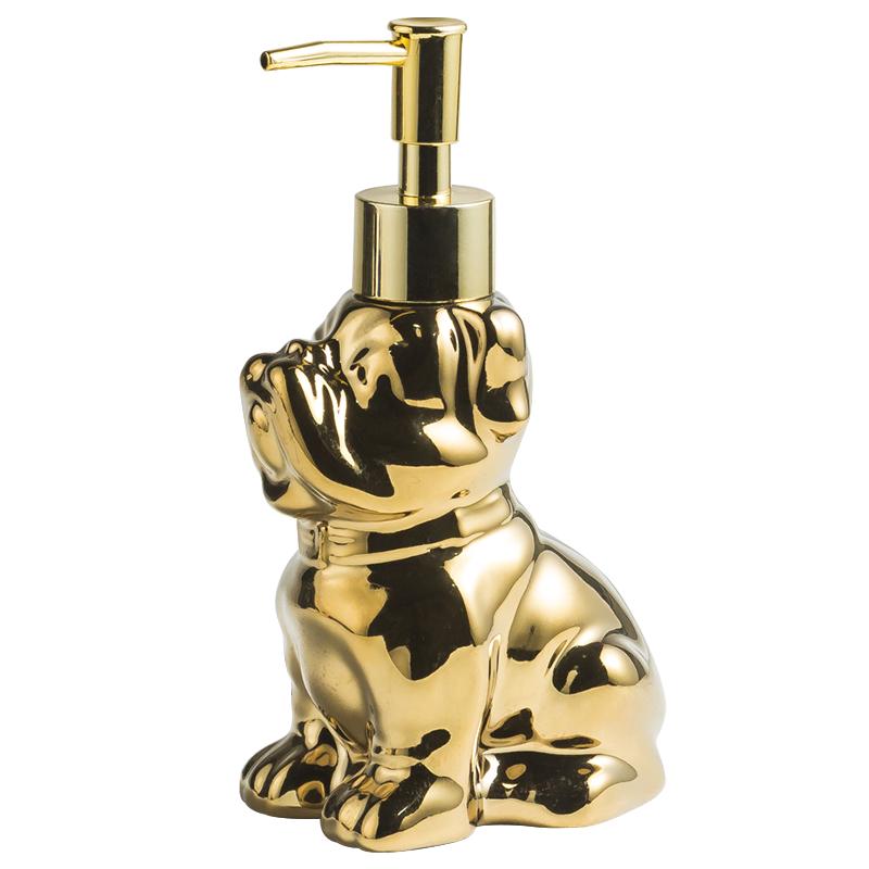 280ml Flüssigseifenspender Kreative Welpen-Duschgelflasche Keramik-Handdesinfektionsmittelflasche für die Toilette Druck-Sub-Flasche Lotion