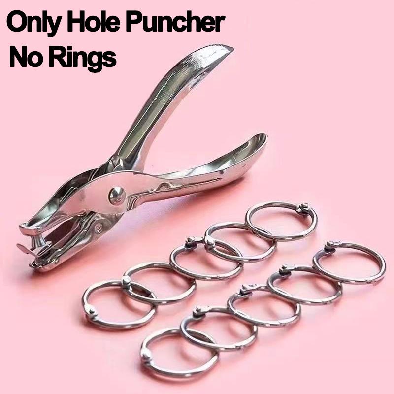 3/6mm Handhold Single Hole Punch For Scrapbooking Earring Necklace Cards School Stationery Office Supplies Metal Puncher Tool