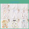Baby Cotton Romper Summer Lightweight With Short Sleeves For Newborns And Infants