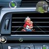 2D Flat Loving Couple Car Vent Clip Decorative Diffuser (fragrance Not Included), Car Interior Decoration, Aromatherapy Clip, Ideal for Holiday Gifts
