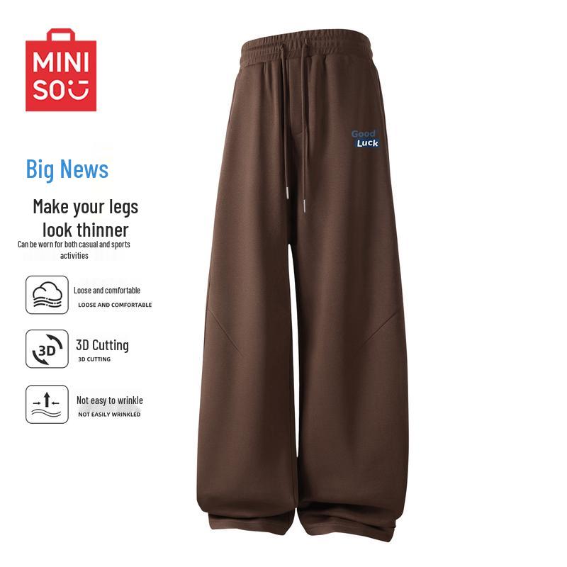 

MINISO Men s High Street Curved-Leg Casual Pants L