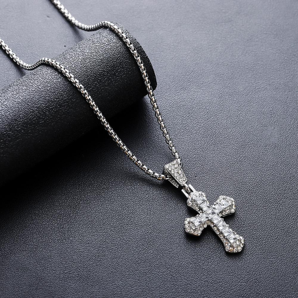 Kreuzkette Herren Titanstahl Nicht Verblassend Hochwertiges Gefühl Vielseitiges Persönlichkeitsdesign Sommer Accessoires Damen Trend Einfacher Schmuck