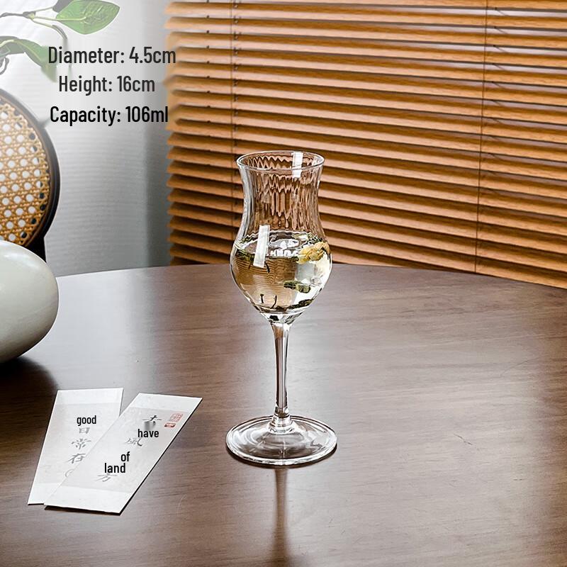 New Chinese Style Striped Tasting Glass (110ml)