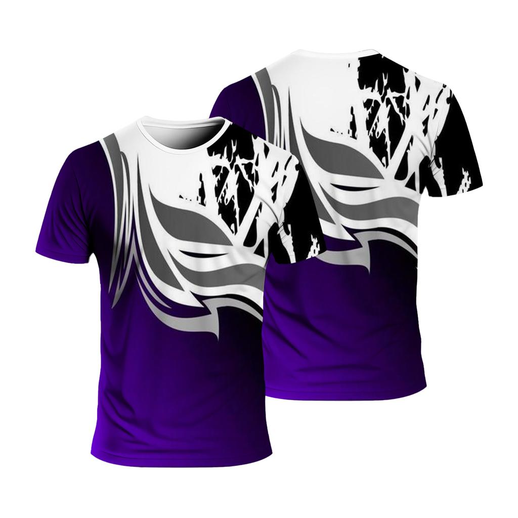 Fashion Tie-dye Print T Shirt For Men 3D Gradient Pattern Short Sleeve Tops Hip Hop Trend Harajuku Short Sleeve Loose T-Shirts