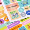High Aesthetic Ins Style Self Adhesive Diy 12 Month Planner Stickers For Hand Account