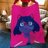 Anime B-BNA Throw Flannel Cozy Print Blanket, Portable, Durable Machine Washable Cute Cool