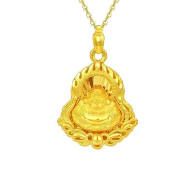 Heißverkaufende lächelnde Maitreya Buddha Anhänger Halskette - Glücksbringendes vielseitiges Accessoire Geschenk