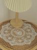 1 Stück Vintage Häkelspitze Tischdecke, Blumenmuster - Perfekt als Hitzebeständig, Heißluftfritteusen-Staubschutz