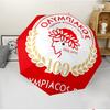 Olympiacos F.C Fashionable Automatic Opening/Closing Folding Umbrella. Portable and Foldable, Ideal for Gift, Travel, and Daily Use.