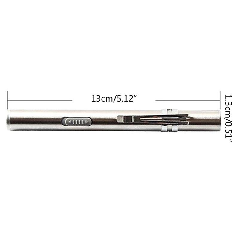 Pen Light Flashlight with USB Cable Rechargeable Small Bright Penlight Mini LED Pen Flashlight Pocket Flashlight Outdoor