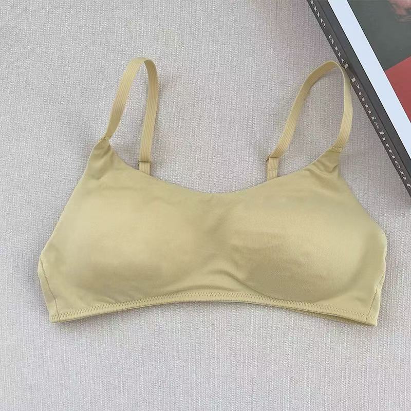 

Japanese women gather small breasts, close secondary breasts, anti-sagging seamless tube top, beautiful back, round bra sling bra 38/85ABC жовтий