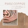 [Mente de Loto] Collar de Cobre Puro al 99%, Cadena de Serpiente, Collar de Cobre, Accesorio Hecho a Mano para Hombres y Mujeres (Talla L (aprox.. 47cm))