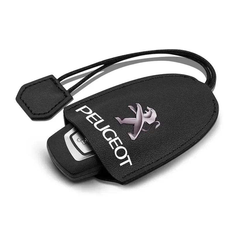 2026 Hot Car Sticker Fashion New Car Styling Protection Shell Bag Case Cover Car Key chain For Peugeot 206 207 3008 2008 308 407
