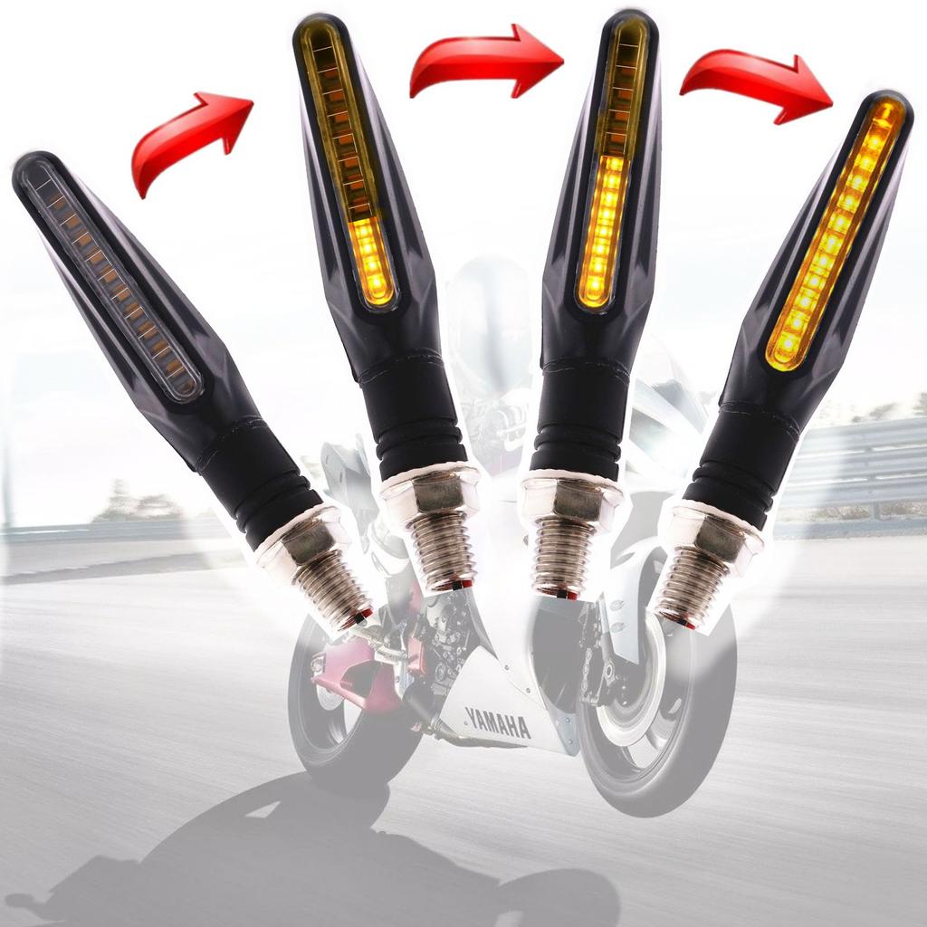Dynamic Blinker LED Light for Motorcycles Flowing Flashing Turn Signal Lamp