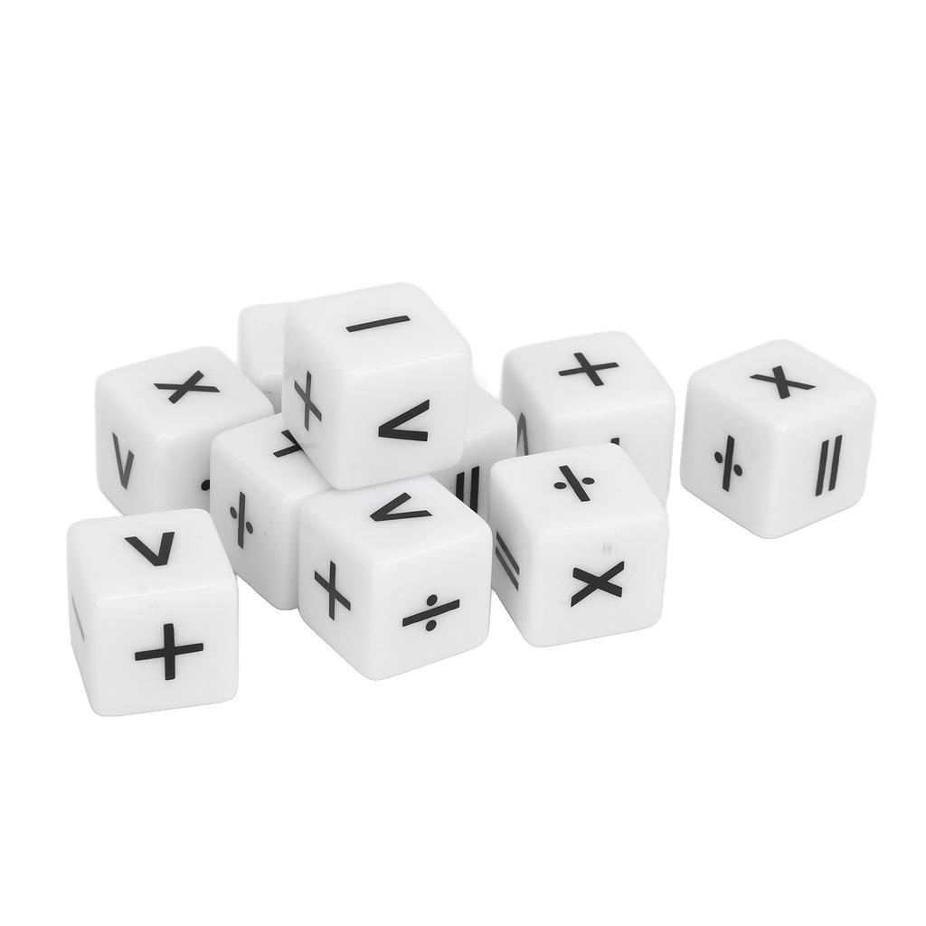 20pcs Teaching Dice Set Math Operation Dice Mathematical Operation Dices Math Teaching Classroom
