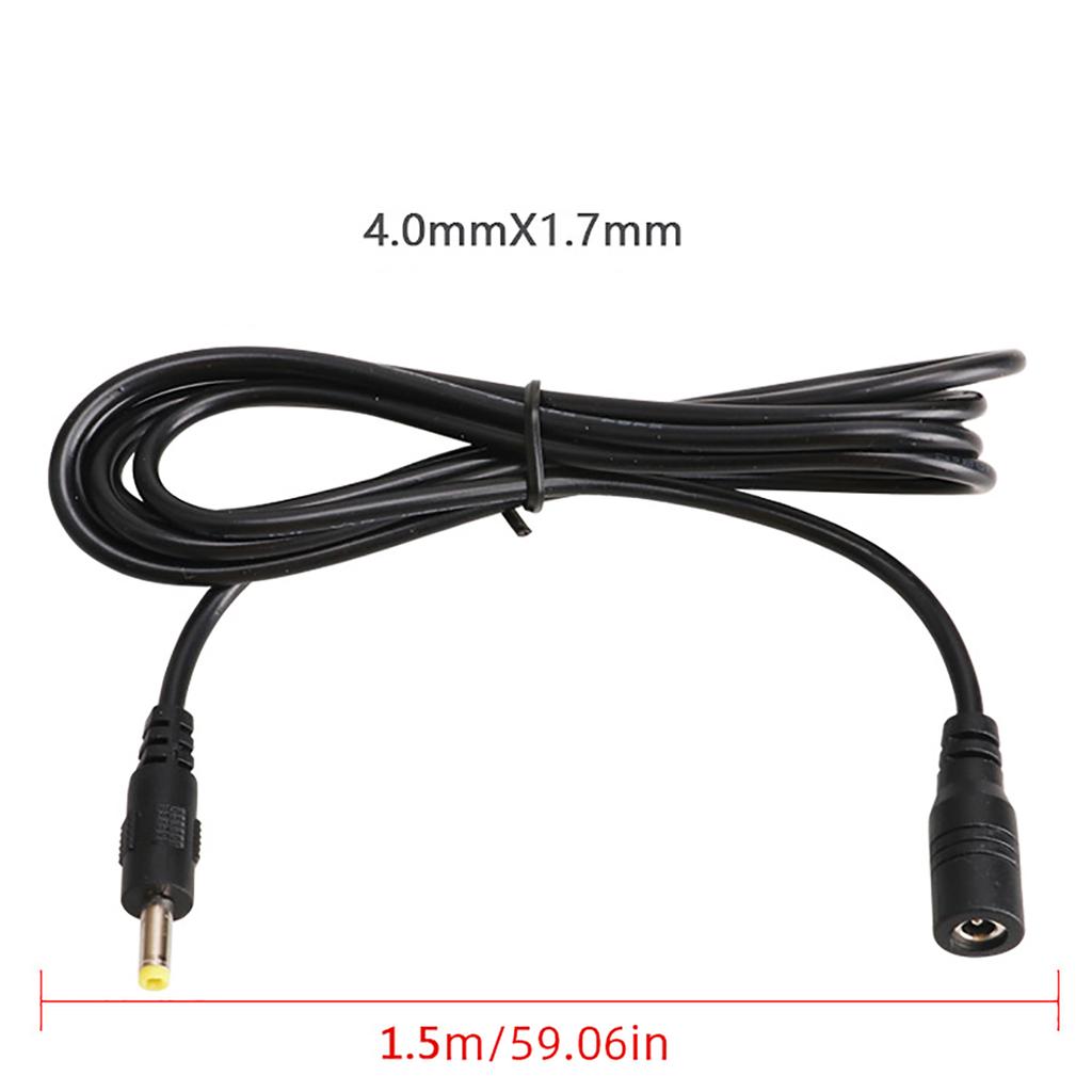 DC4.0x1.7mm Male Female Connection Cable for LED Strips Surveillanced Cameras Power Extension Cable
