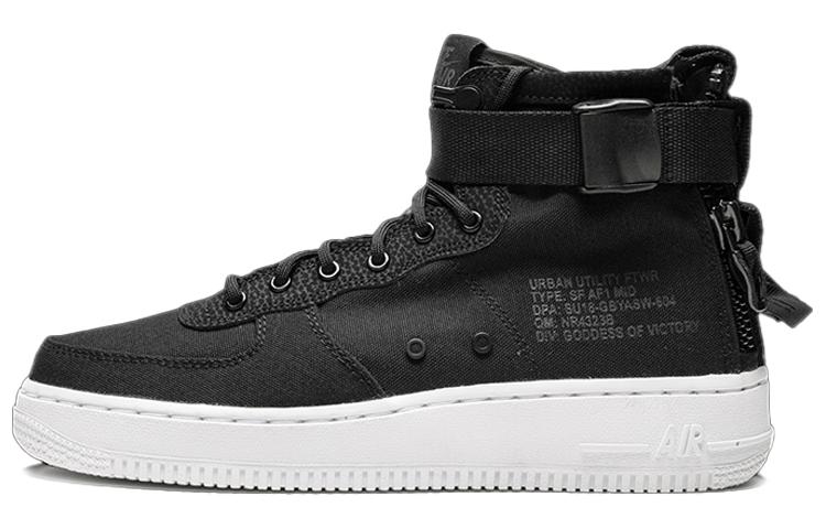 Nike SF Air Force 1 Mid Black Anthracite White GS AJ0424-004 36