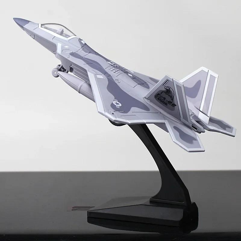 

F22 Model Alloy Fighter Aircraft Military Aircraft Model Decoration Toy Gifts with Sound and Light