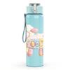 1PC Soft Plush Sheep Cute Cartoon Print 750ml Color Plastic Sports Water Bottle Leakproof Flip Straw Lid Suitable for Sports Office Home Use