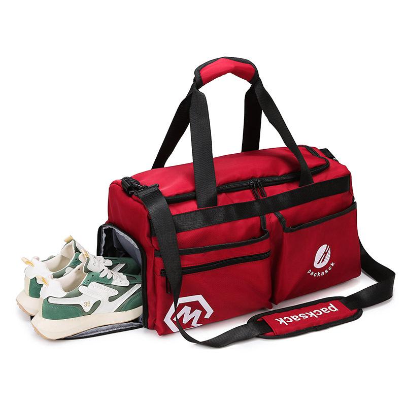 Large Capacity Travel Bag Independent Shoe Compartment Fitness Multi-compartment Multifunctional Waterproof Wear-resistant Handbag