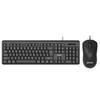 Lenovo Wired Keyboard And Mouse Combo Set, Full-Size Keyboard, Business Office, MK11Lite, Black