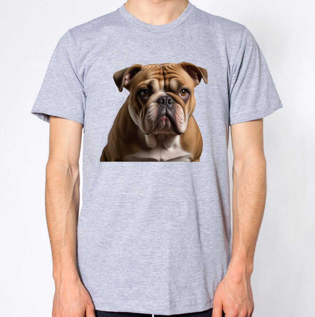 English Bulldog T-Shirt Men Women Unisex Puppy Cute Dog Top