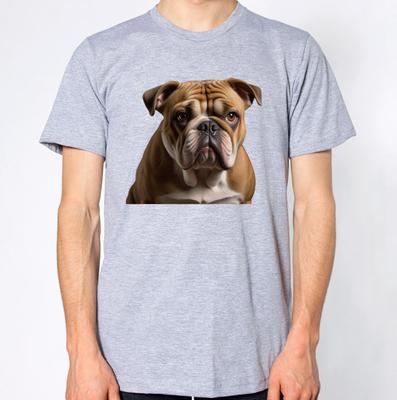 English Bulldog T-Shirt Men Women Unisex Puppy Cute Dog Top