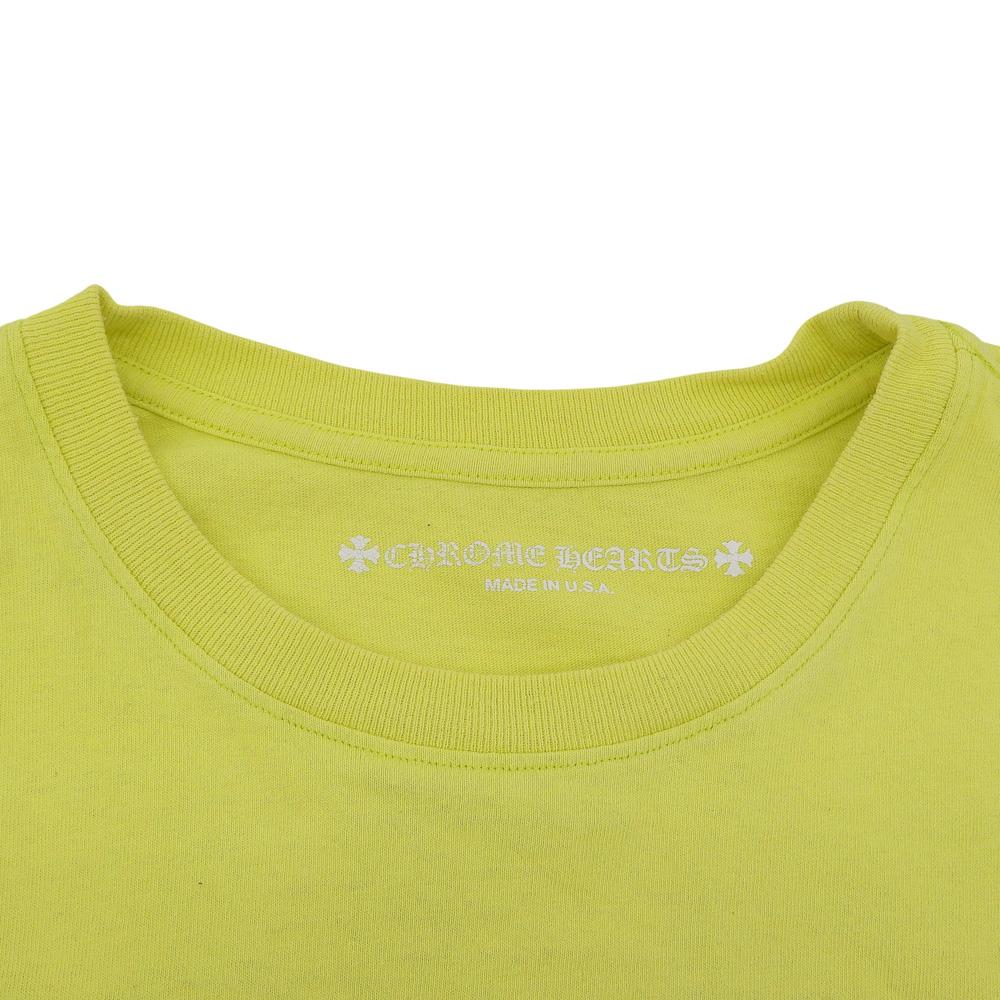 Chrome Hearts PRO CHAIN GAME Men's Cotton Long Sleeve T-Shirt, Yellow, Size XL, 2084060567 tops XL YellowUsed