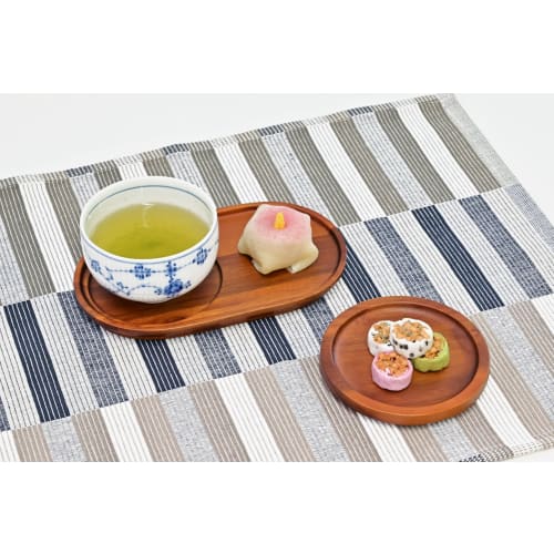 Swanson Shoji Wooden Acacia Coaster, Stackable, Approx. 10.6cm W x 10.6cm D x 1.6cm H, Brown, CT-201